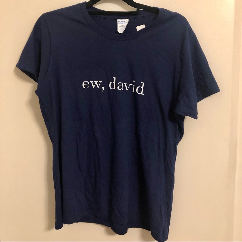 Schitt’s Creek Ew, David Navy T-Shirt